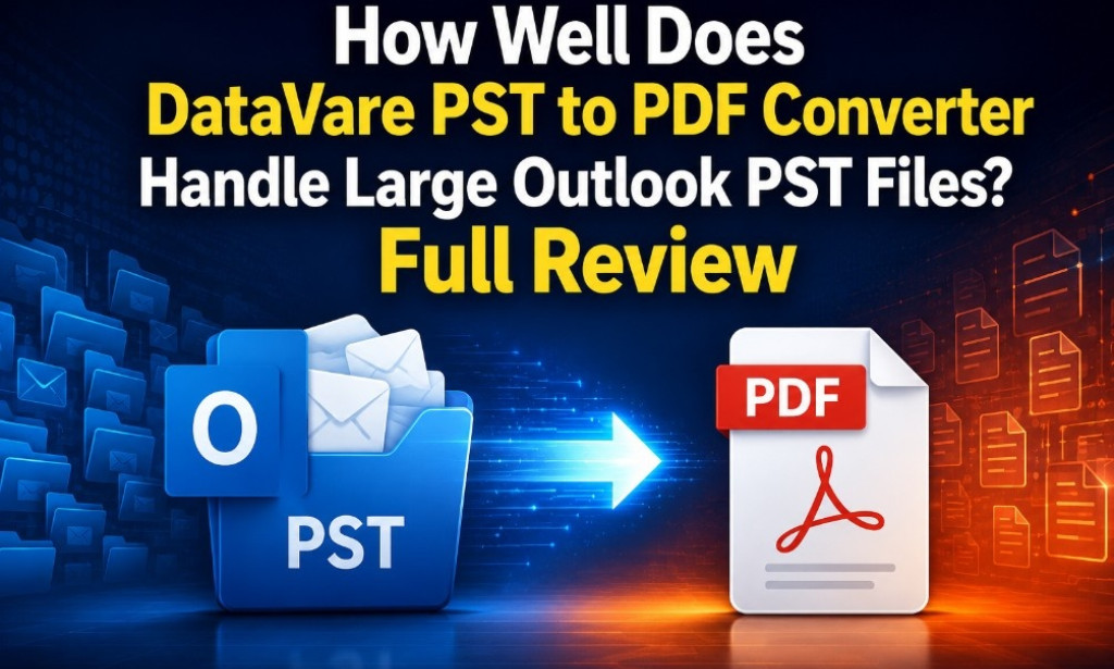 How Well Does DataVare PST to PDF Converter Handle Large Outlook PST Files? Full Review