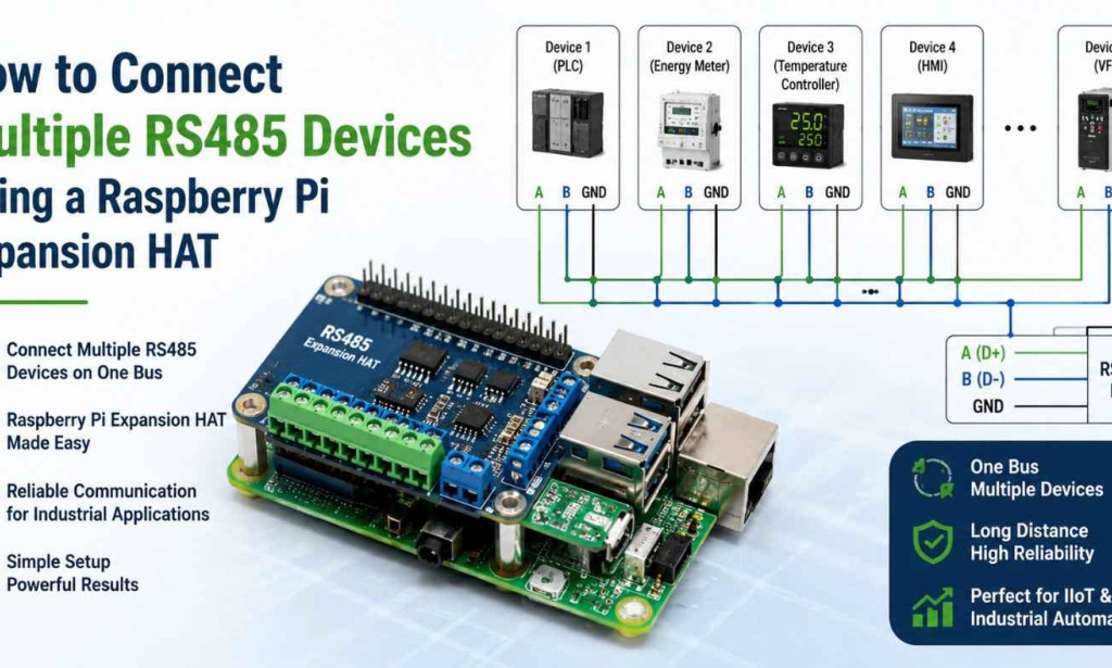 How to Connect Multiple RS485 Devices Using a Raspberry Pi Expansion HAT