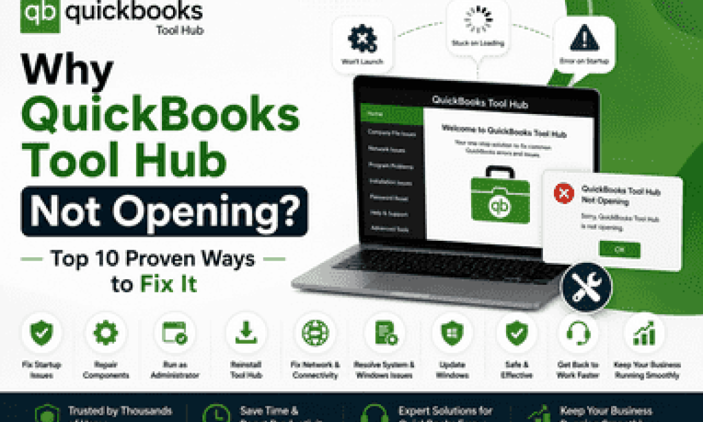 Why QuickBooks Tool Hub Not Opening? Top 10 Proven Ways to Fix It