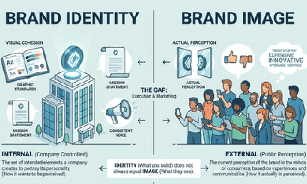 how brand identity differs from brand image