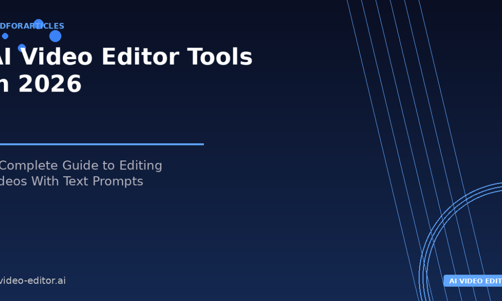What is AI Video Editor Tools in 2026: A Complete Guide to Editing Videos With Text Prompts