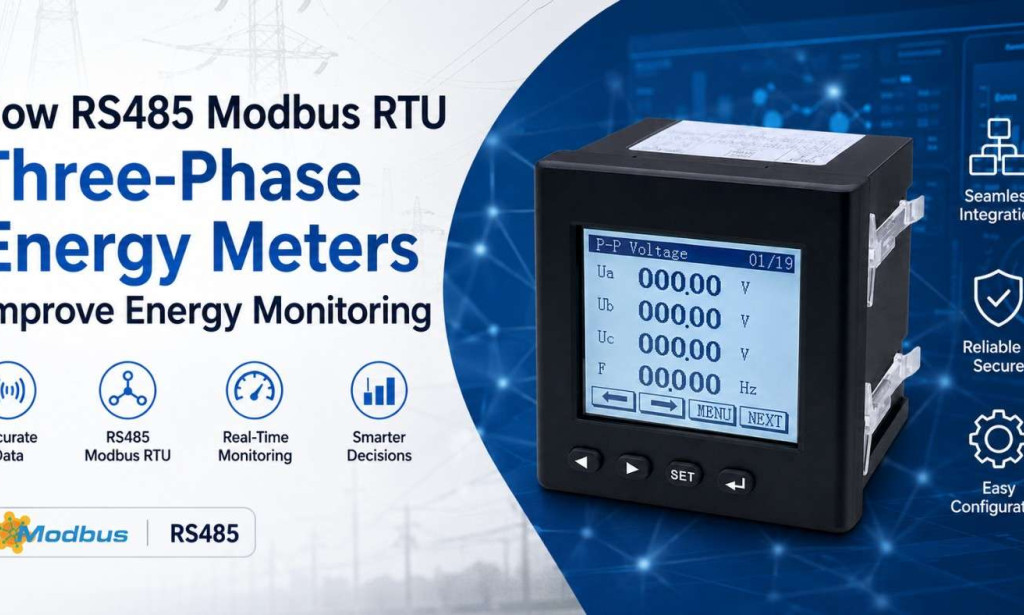 How RS485 Modbus RTU Three-Phase Energy Meters Improve Energy Monitoring