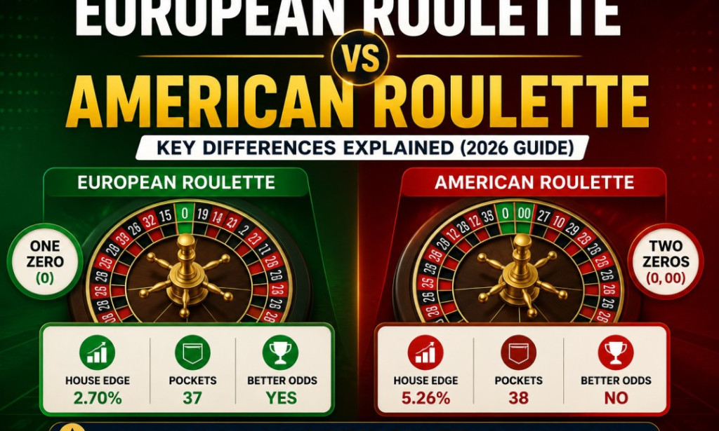 European Roulette vs American Roulette: Key Differences Explained (top Guide)