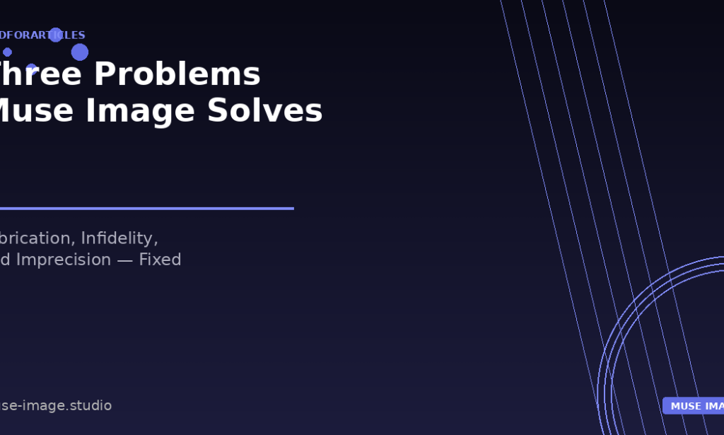 How Muse Image Is Solving the Three Biggest Problems in AI Image Generation That Nobody Else Has Fixed