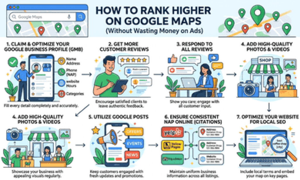 How to Rank Higher on Google Maps (Without Wasting Money on Ads)