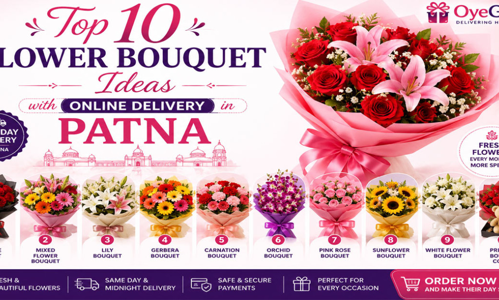 Top 10 Flower Bouquet Ideas with Online Delivery in Patna