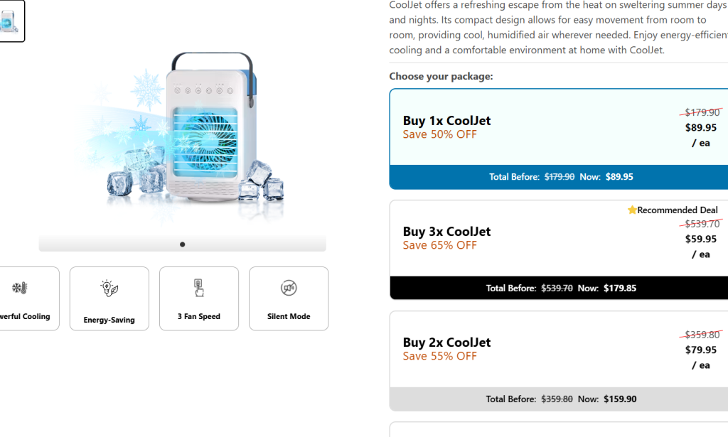 What is CoolJet Portable AC??