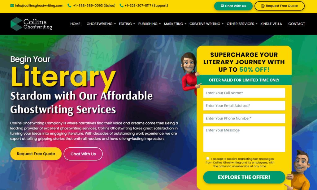 What Makes Collins Ghostwriting Stand Out? A Review of Quality, Pricing, and Customer Support