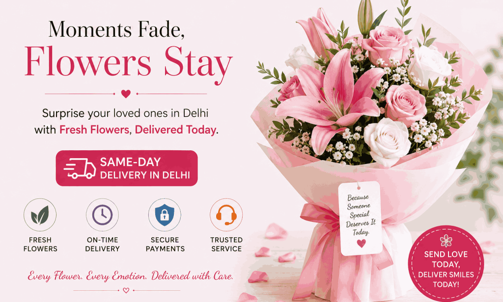 Top Reasons to Choose Same-Day Flower Delivery in Delhi