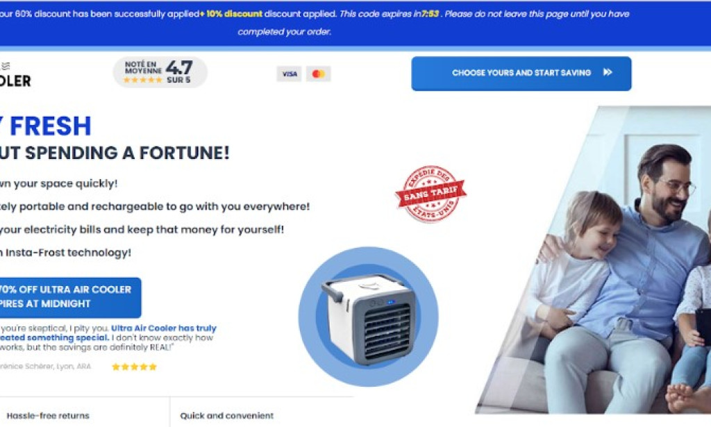 Ultra Air Cooler France (What Users Are Saying) – Does It Provide All-Day Comfort?