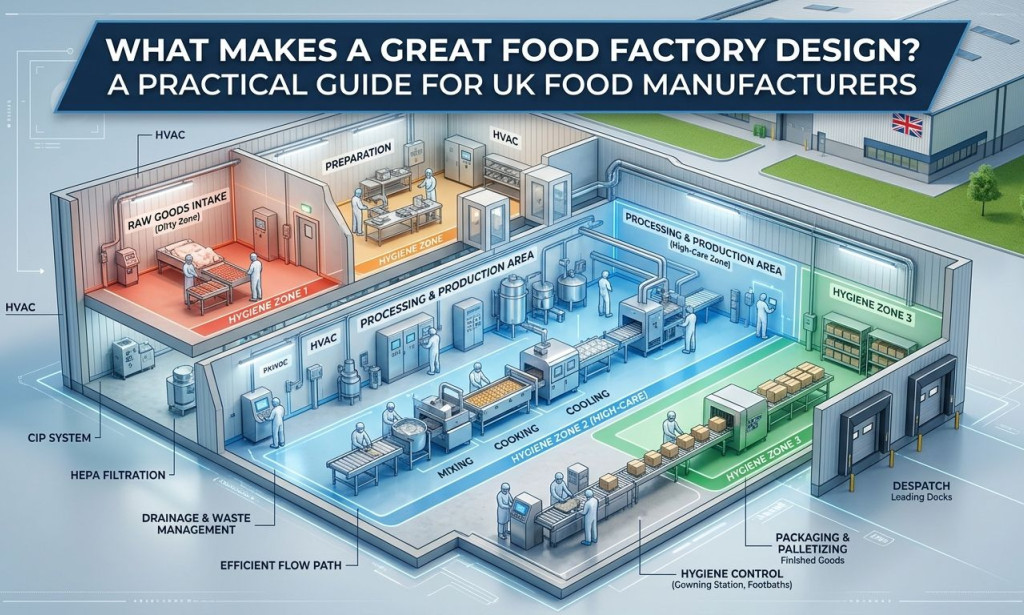 What Makes a Great Food Factory Design? A Practical Guide for UK Food Manufacturers