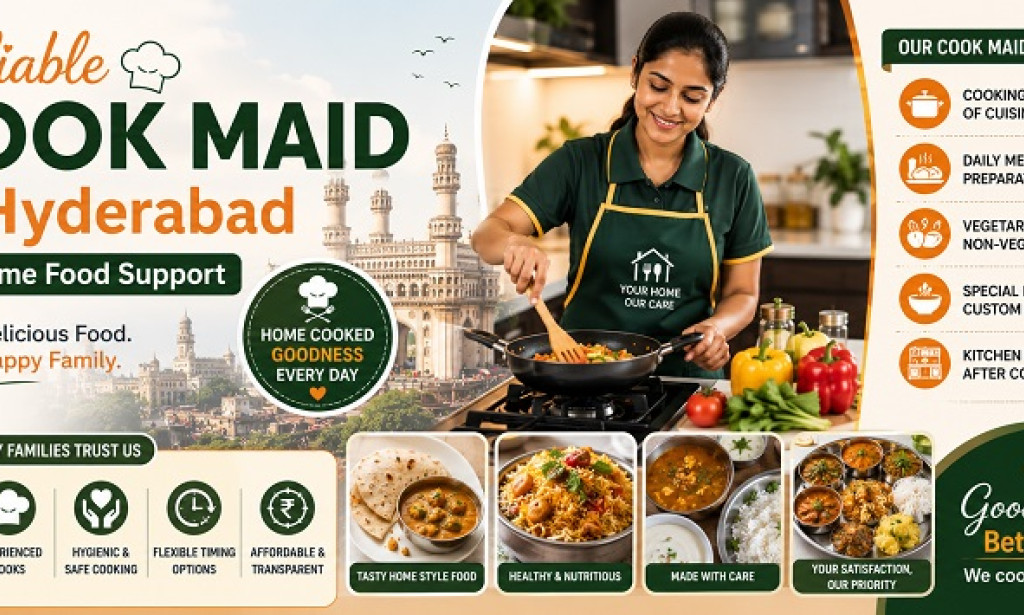How a Cook Maid in Hyderabad Helps Simplify Daily Kitchen Work