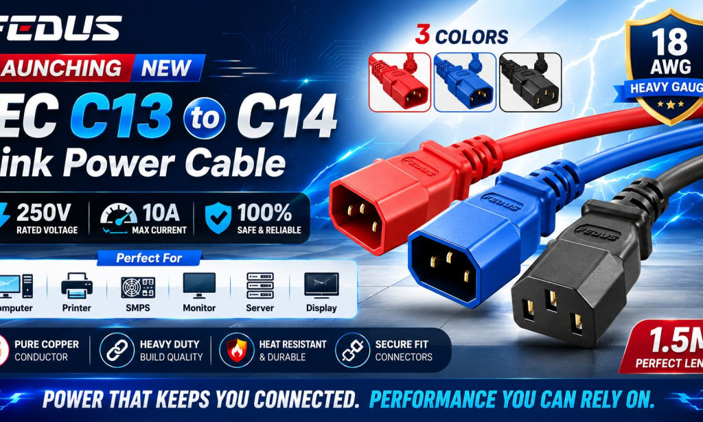 How to Choose the Best IEC C13 to C14 Power Cable for PCs & Servers (2026 Complete Buying Guide)