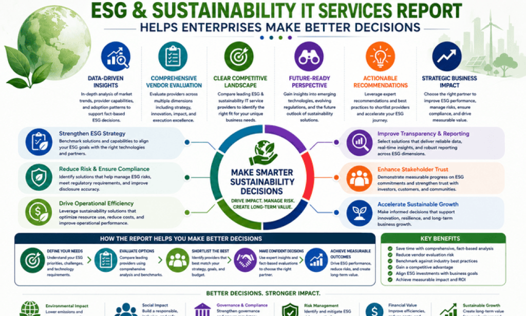 What is the Spark Matrix ESG & Sustainability IT Services Report?