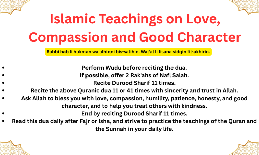Top Islamic Teachings on Love, Compassion and Good Character