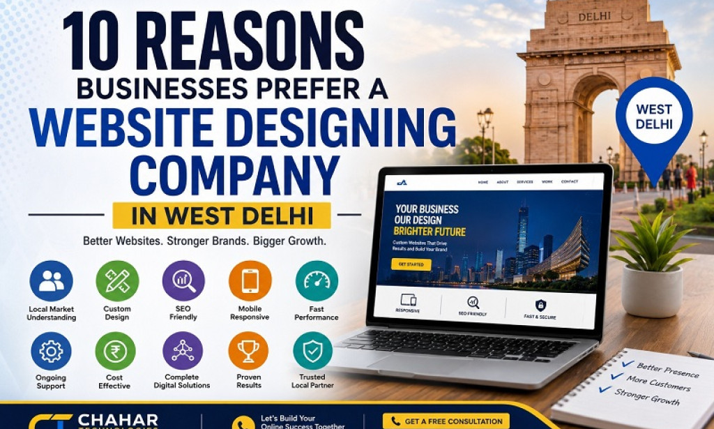 10 Reasons Businesses Prefer a Top Website Design Company in West Delhi