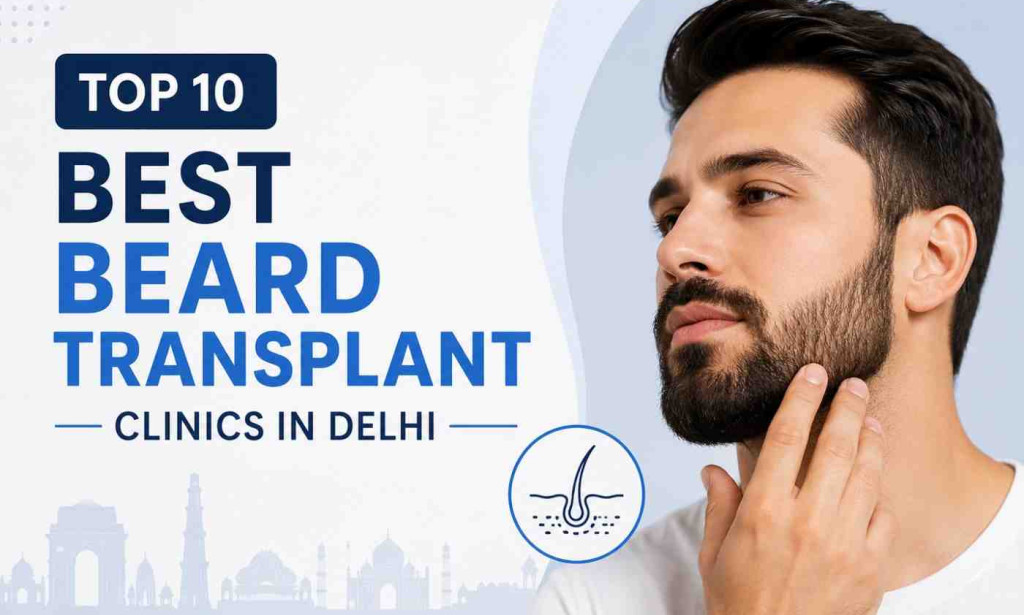 Top 10 Best Beard Transplant Clinics in Delhi