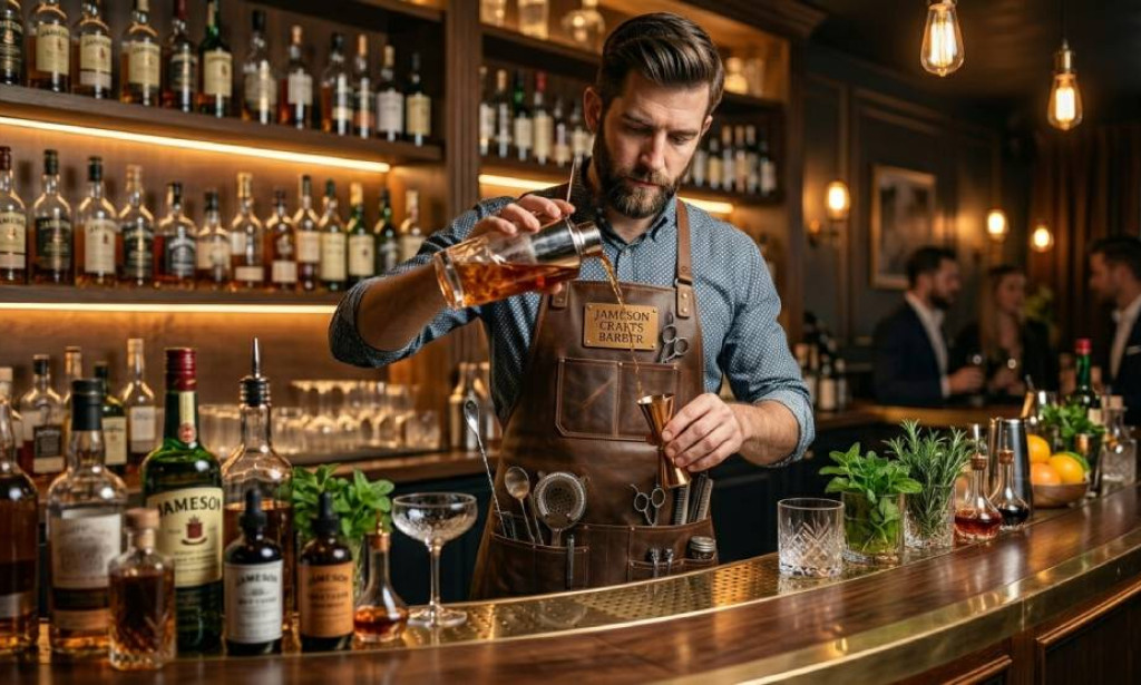 What Are the New Trend for Bartenders and Barista Leather Aprons?