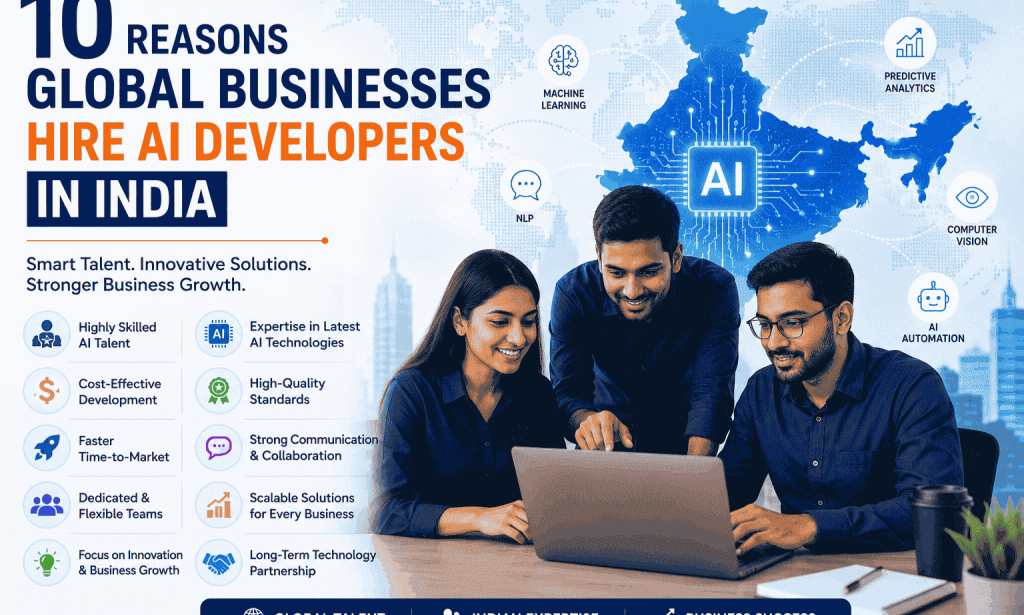 Top 10 Reasons Global Businesses Hire AI Developers in India