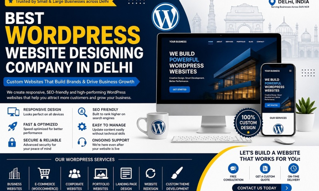 Top WordPress Website Designing Company in Delhi for Small & Large Businesses