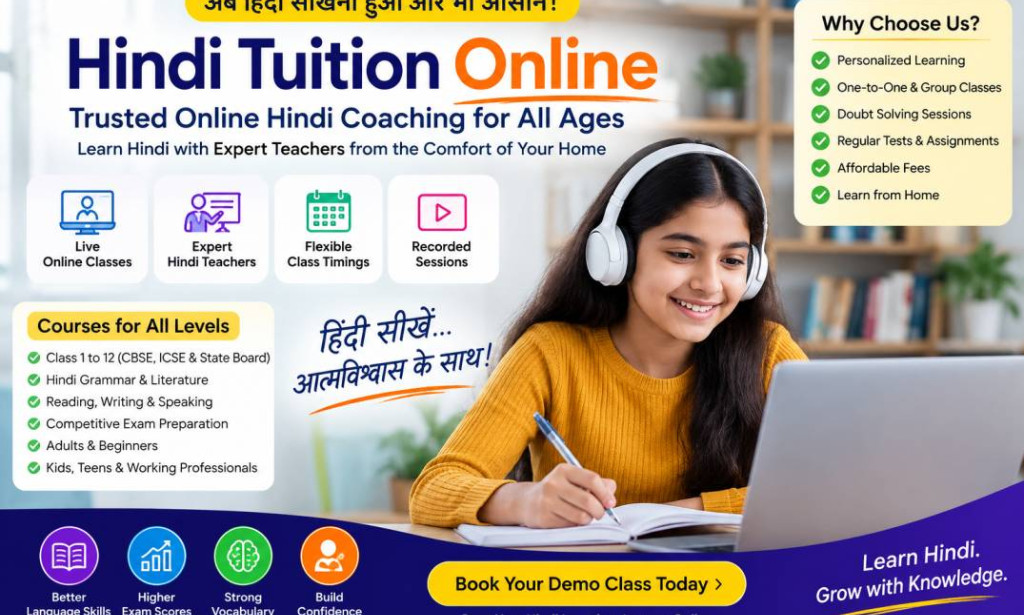 What Are the Benefits of Hindi Tuition Online with Expert Guidance and Practice Tests?