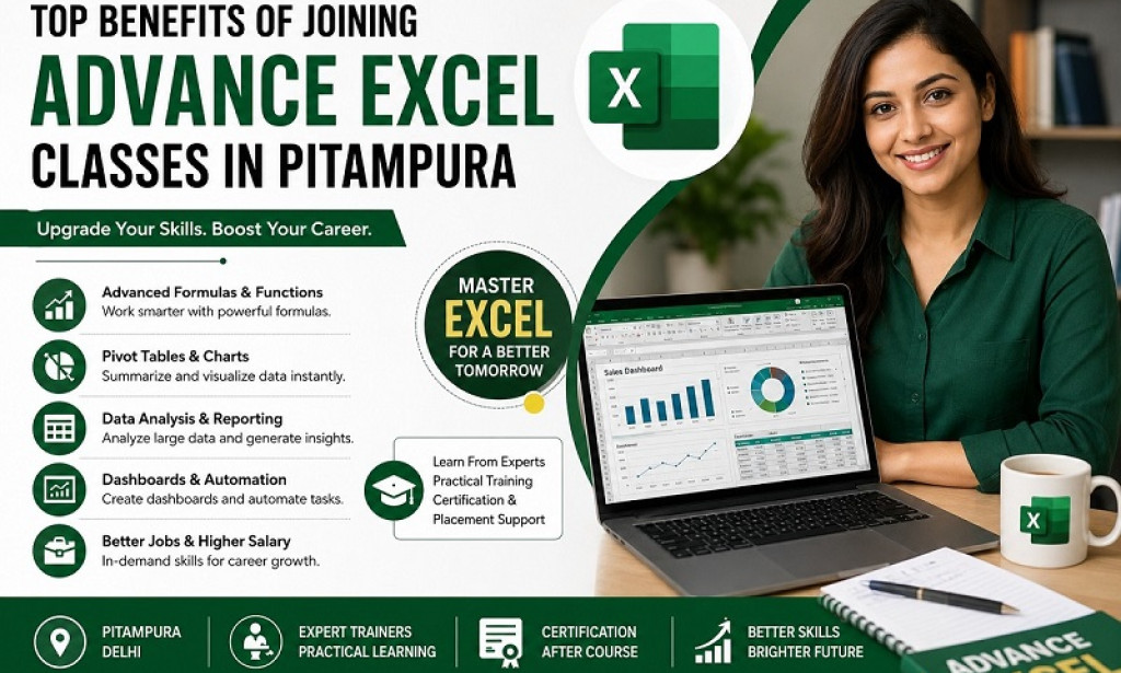 Top Benefits of Joining Advance Excel Classes in Pitampura